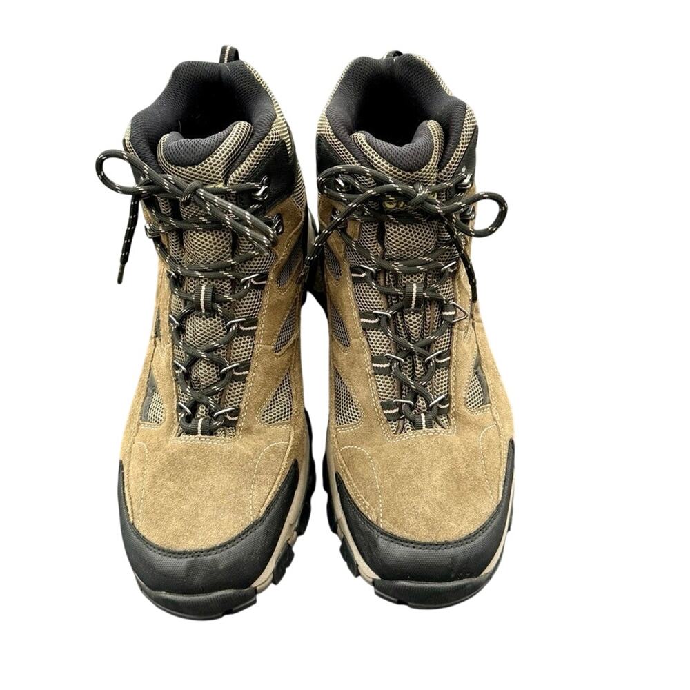 Hi-Tec Sonorous Mid II Hiking Boots Mens 13M Brown Black Leather Style 9149